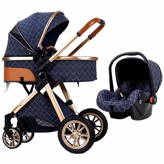 Light Weight Luxury Travel Baby Pram Stroller Car Seat 3 in 1